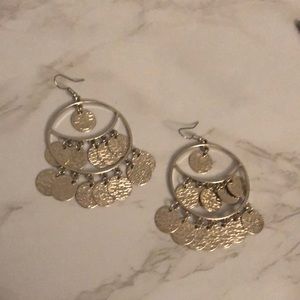 Silver Coin Earrings